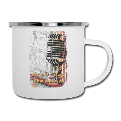 Don't Stop The Music - Camper Mug - white