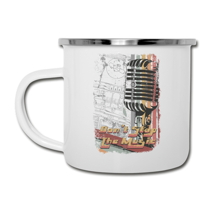 Don't Stop The Music - Camper Mug - white