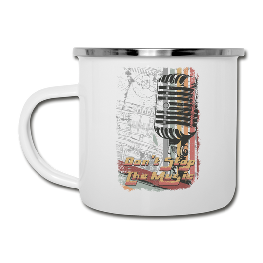 Don't Stop The Music - Camper Mug - white