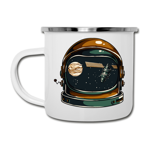 Astronaut Space Helmet - Camper Mug - white