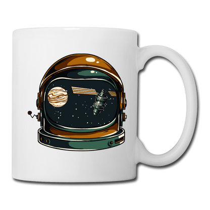 Astronaut Space Helmet - Coffee/Tea Mug - white