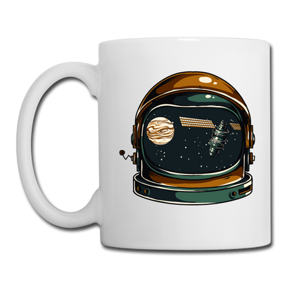 Astronaut Space Helmet - Coffee/Tea Mug - white