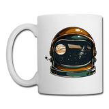 Astronaut Space Helmet - Coffee/Tea Mug - white