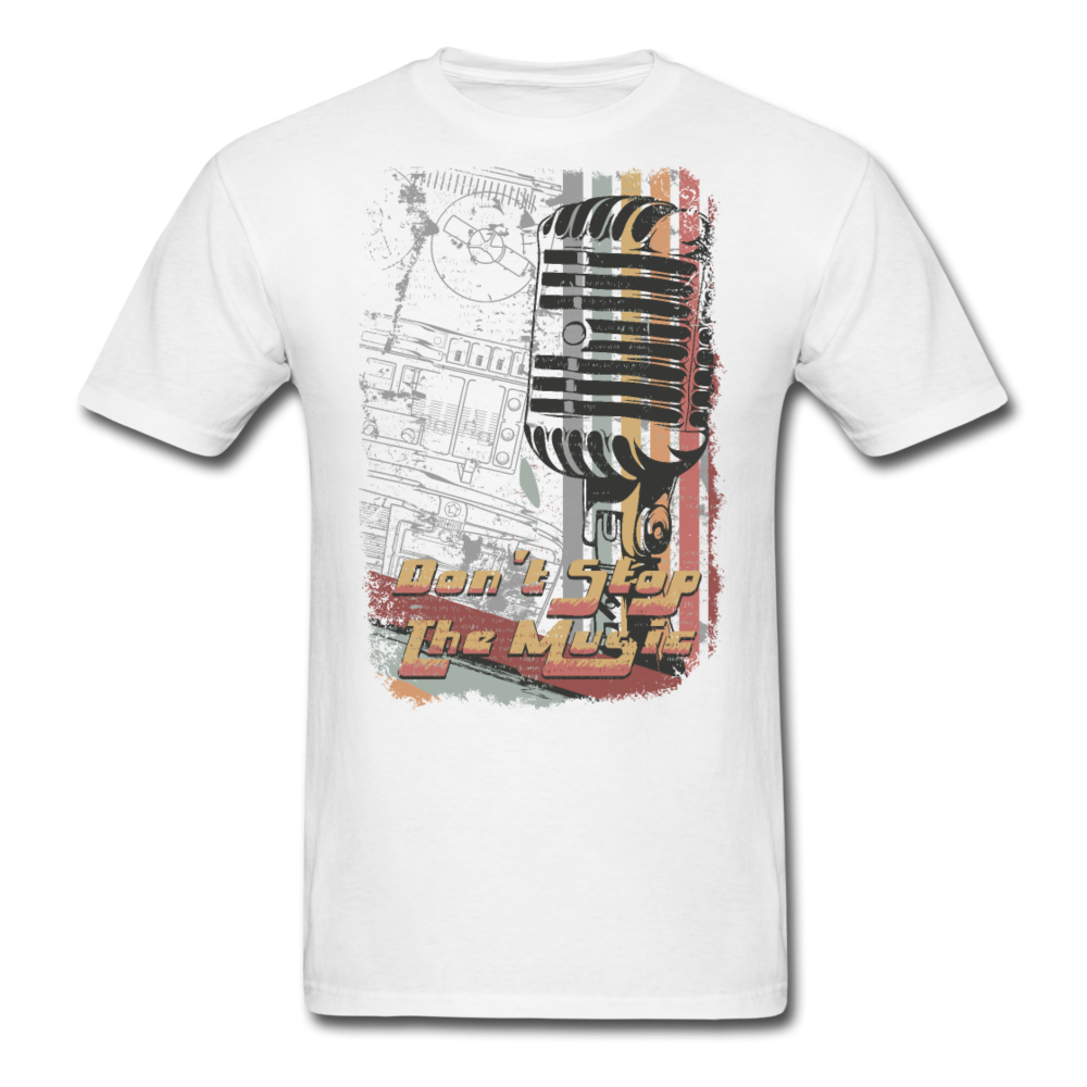 Don't Stop The Music - Unisex Classic T-Shirt - white