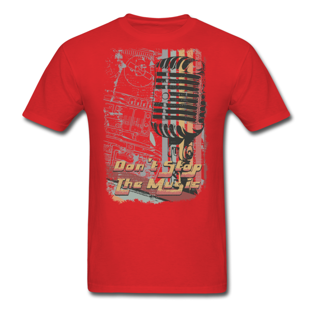 Don't Stop The Music - Unisex Classic T-Shirt - red