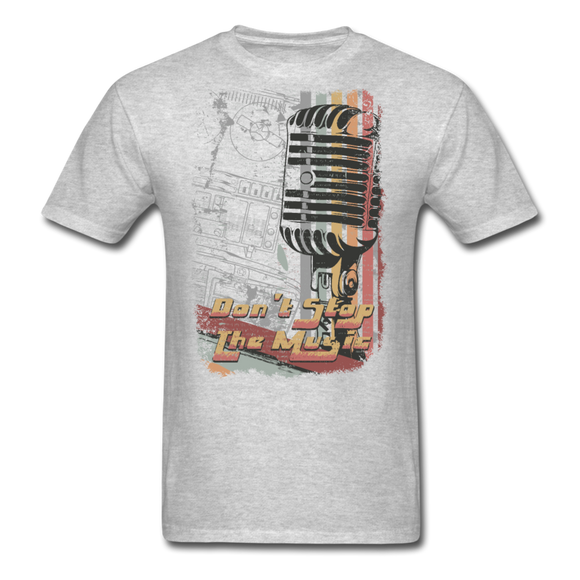 Don't Stop The Music - Unisex Classic T-Shirt - heather gray