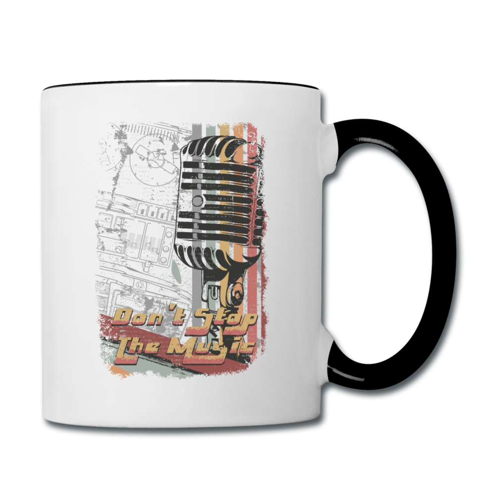 Don't Stop The Music - Contrast Coffee Mug - white/black