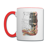 Don't Stop The Music - Contrast Coffee Mug - white/red