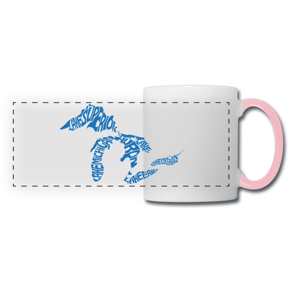 Great Lakes - Panoramic Mug - white/pink