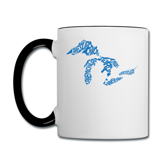 Great Lakes - Contrast Coffee Mug - white/black