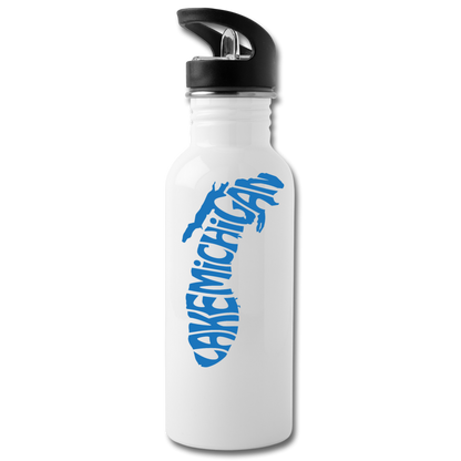 Lake Michigan - Water Bottle - white