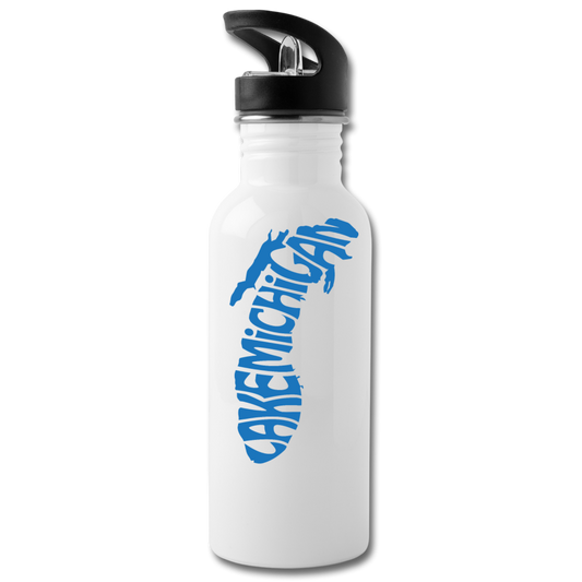 Lake Michigan - Water Bottle - white