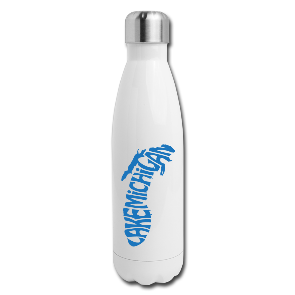 Lake Michigan - Insulated Stainless Steel Water Bottle - white