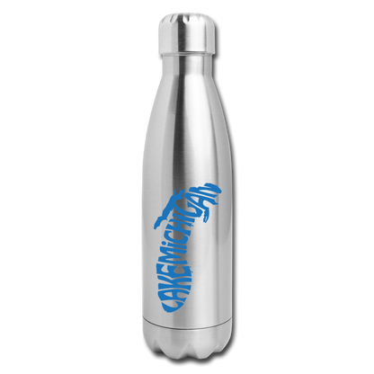 Lake Michigan - Insulated Stainless Steel Water Bottle - silver