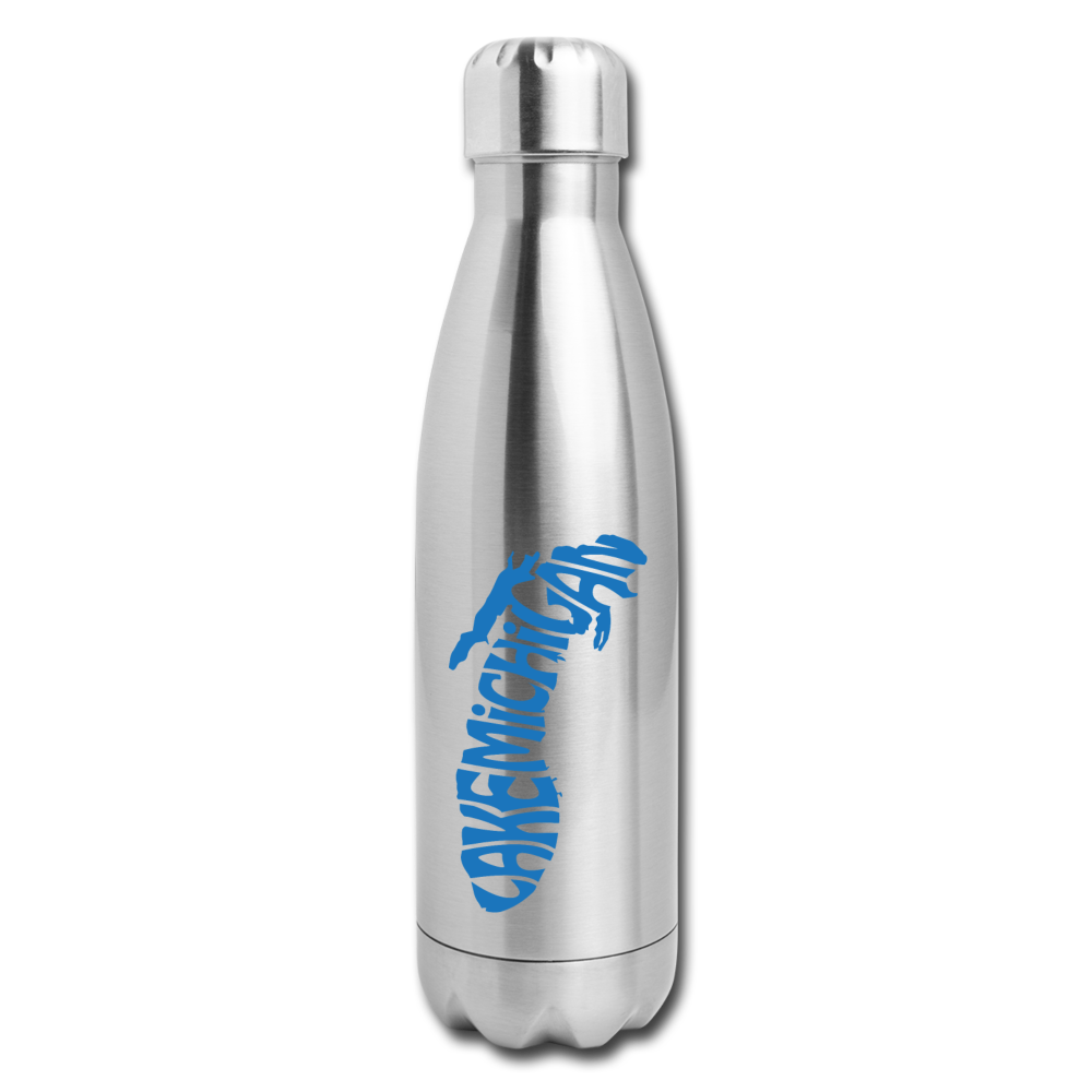 Lake Michigan - Insulated Stainless Steel Water Bottle - silver