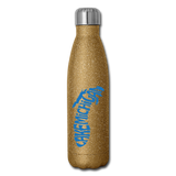 Lake Michigan - Insulated Stainless Steel Water Bottle - gold glitter