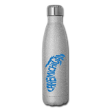 Lake Michigan - Insulated Stainless Steel Water Bottle - silver glitter