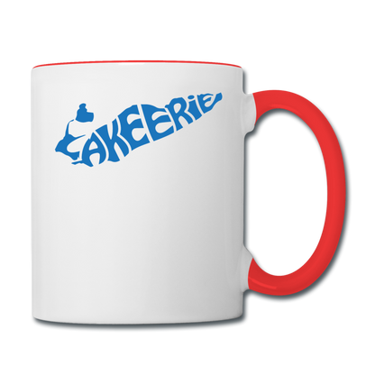 Lake Erie - Contrast Coffee Mug - white/red