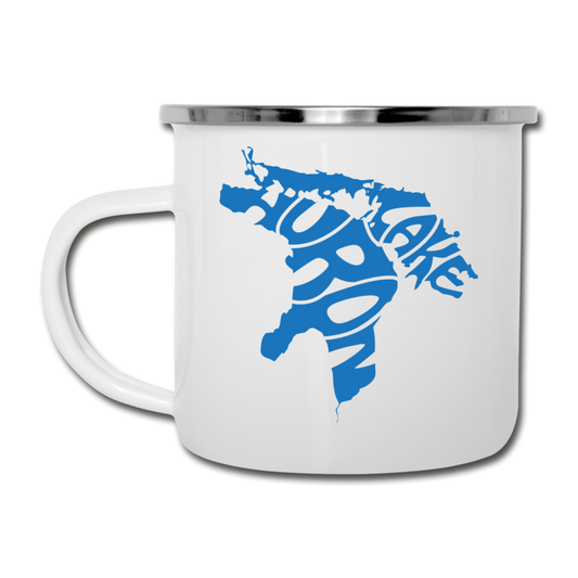 Lake Huron - Camper Mug - white