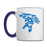 Lake Huron - Contrast Coffee Mug - white/cobalt blue