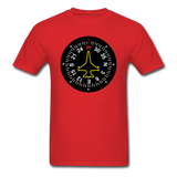 Fighter Jet Compass - Unisex Classic T-Shirt - red