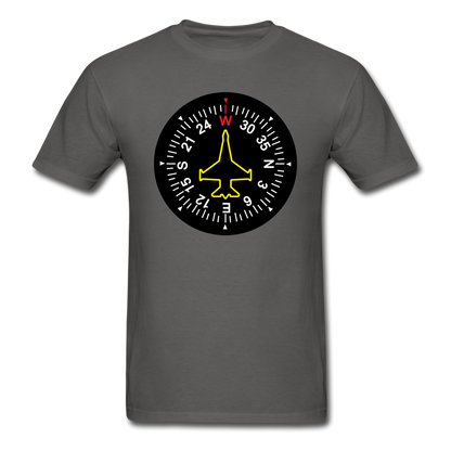 Fighter Jet Compass - Unisex Classic T-Shirt - charcoal