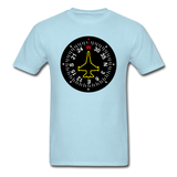 Fighter Jet Compass - Unisex Classic T-Shirt - powder blue