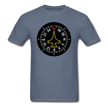 Fighter Jet Compass - Unisex Classic T-Shirt - denim