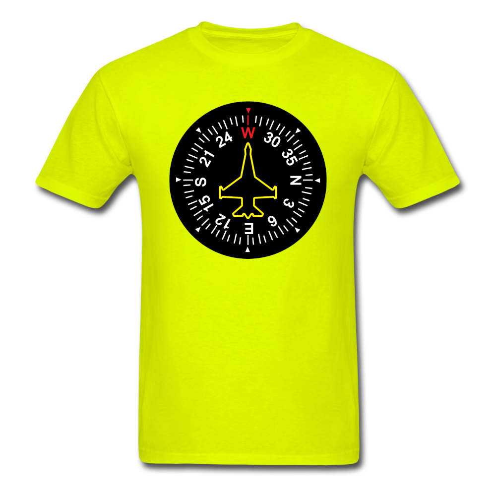 Fighter Jet Compass - Unisex Classic T-Shirt - safety green