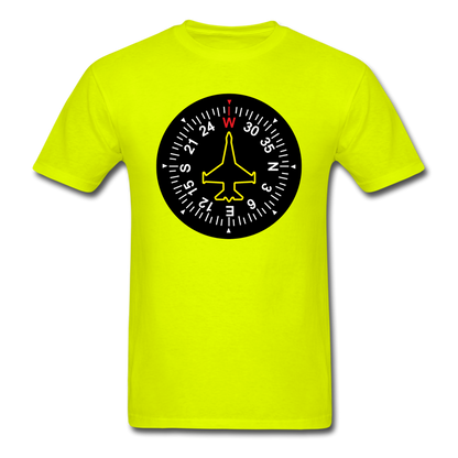 Fighter Jet Compass - Unisex Classic T-Shirt - safety green