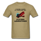 I Work Hard To Support My Flying Addiction - Unisex Classic T-Shirt - khaki