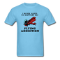 I Work Hard To Support My Flying Addiction - Unisex Classic T-Shirt - aquatic blue