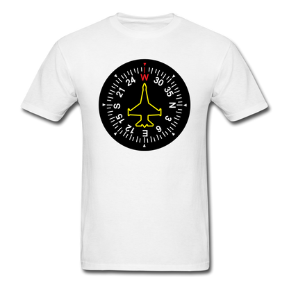 Fighter Jet Compass - Unisex Classic T-Shirt - white