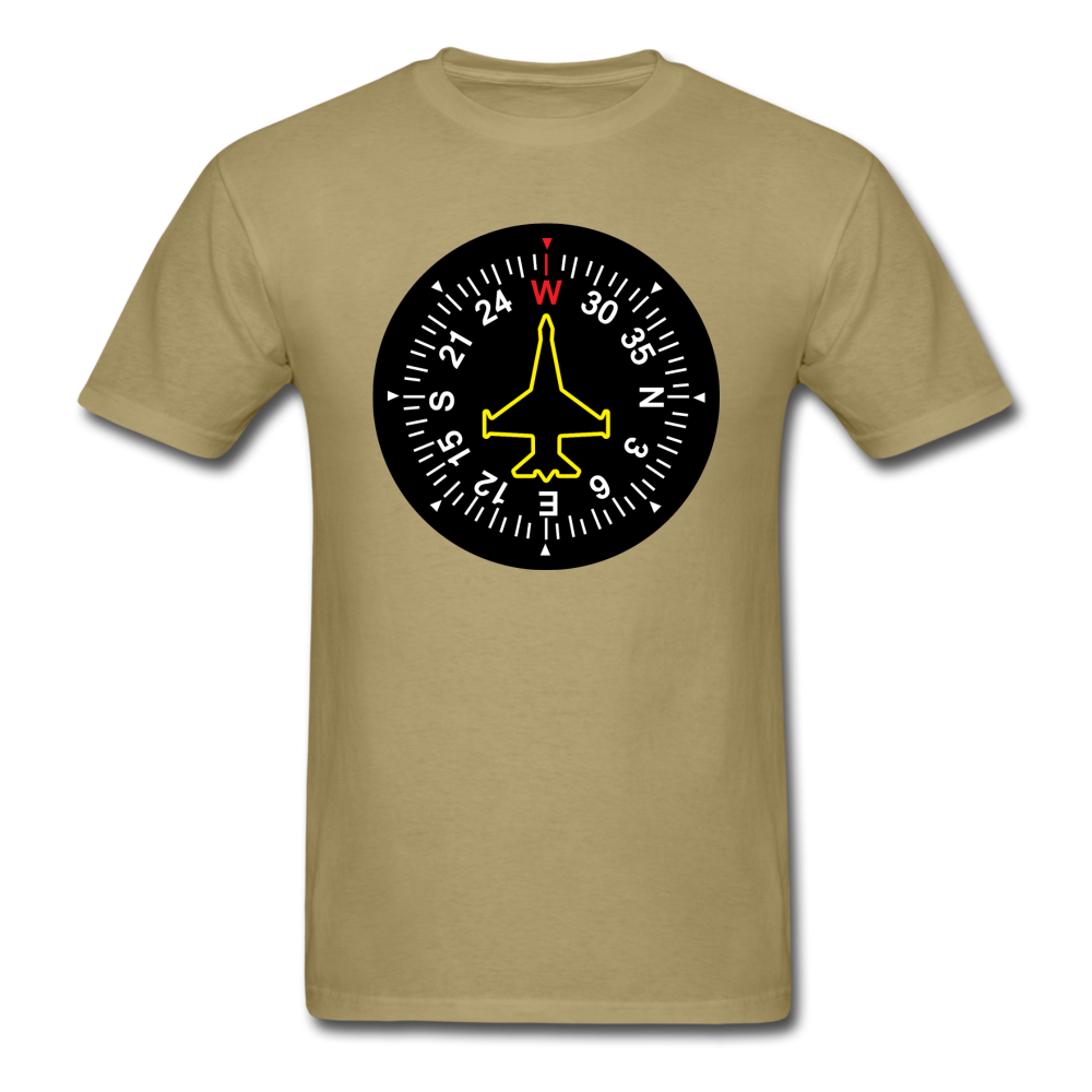 Fighter Jet Compass - Unisex Classic T-Shirt - khaki