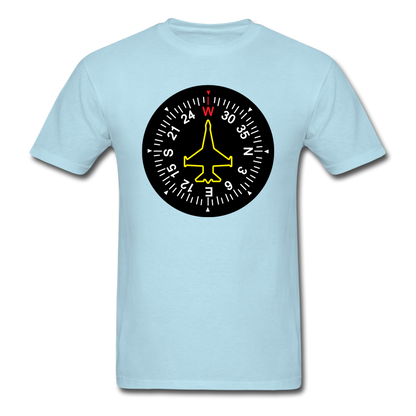 Fighter Jet Compass - Unisex Classic T-Shirt - powder blue