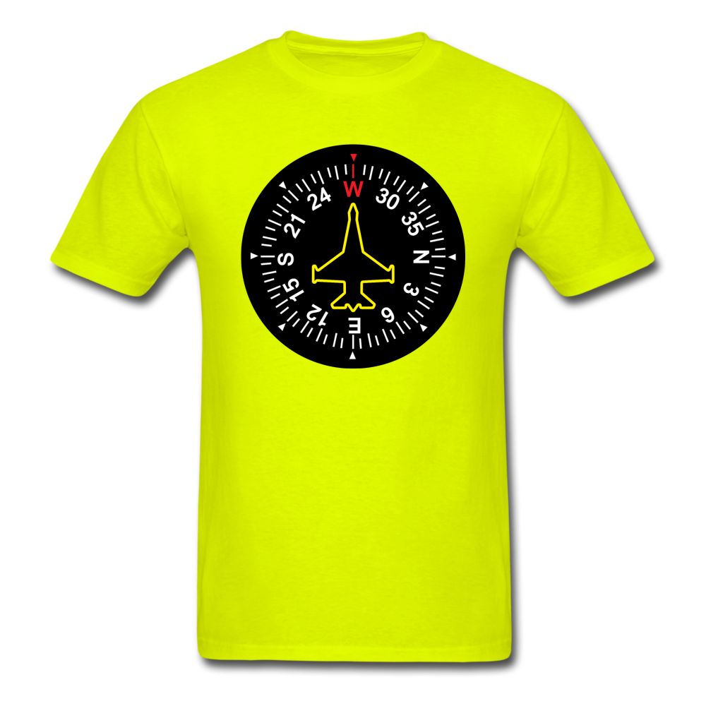 Fighter Jet Compass - Unisex Classic T-Shirt - safety green