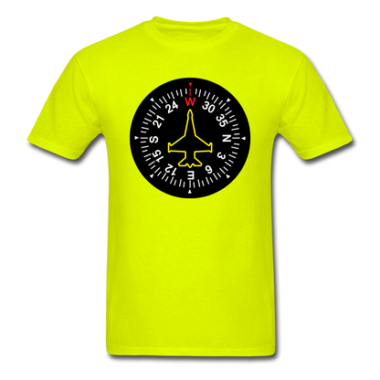 Fighter Jet Compass - Unisex Classic T-Shirt - safety green