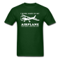 I Work Hard - Airplane Better Life - White - Unisex Classic T-Shirt - forest green