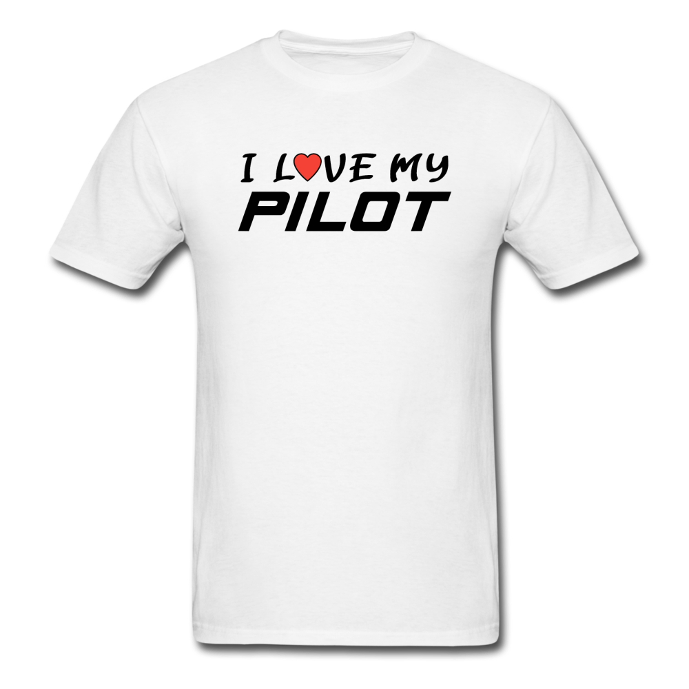 I Love My Pilot v1 - Unisex Classic T-Shirt - white