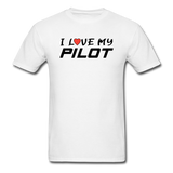 I Love My Pilot v1 - Unisex Classic T-Shirt - white