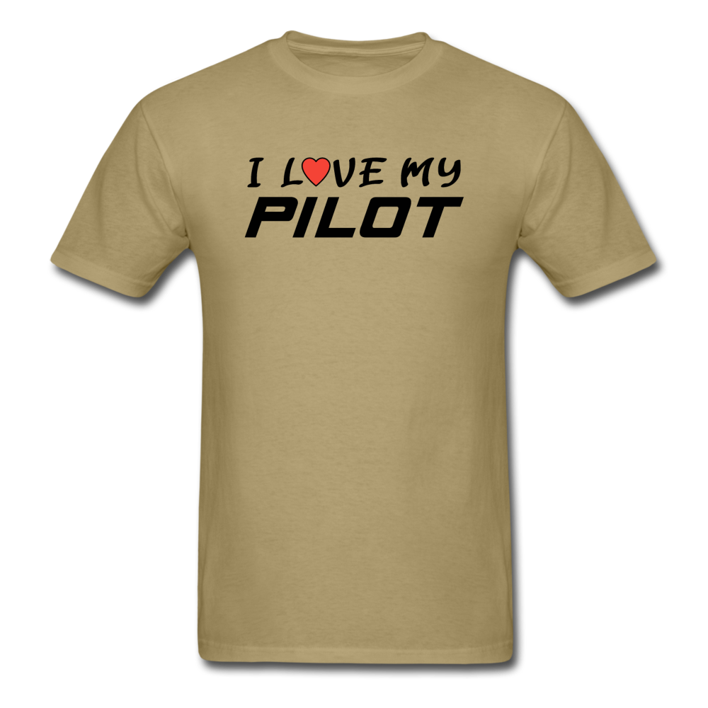 I Love My Pilot v1 - Unisex Classic T-Shirt - khaki