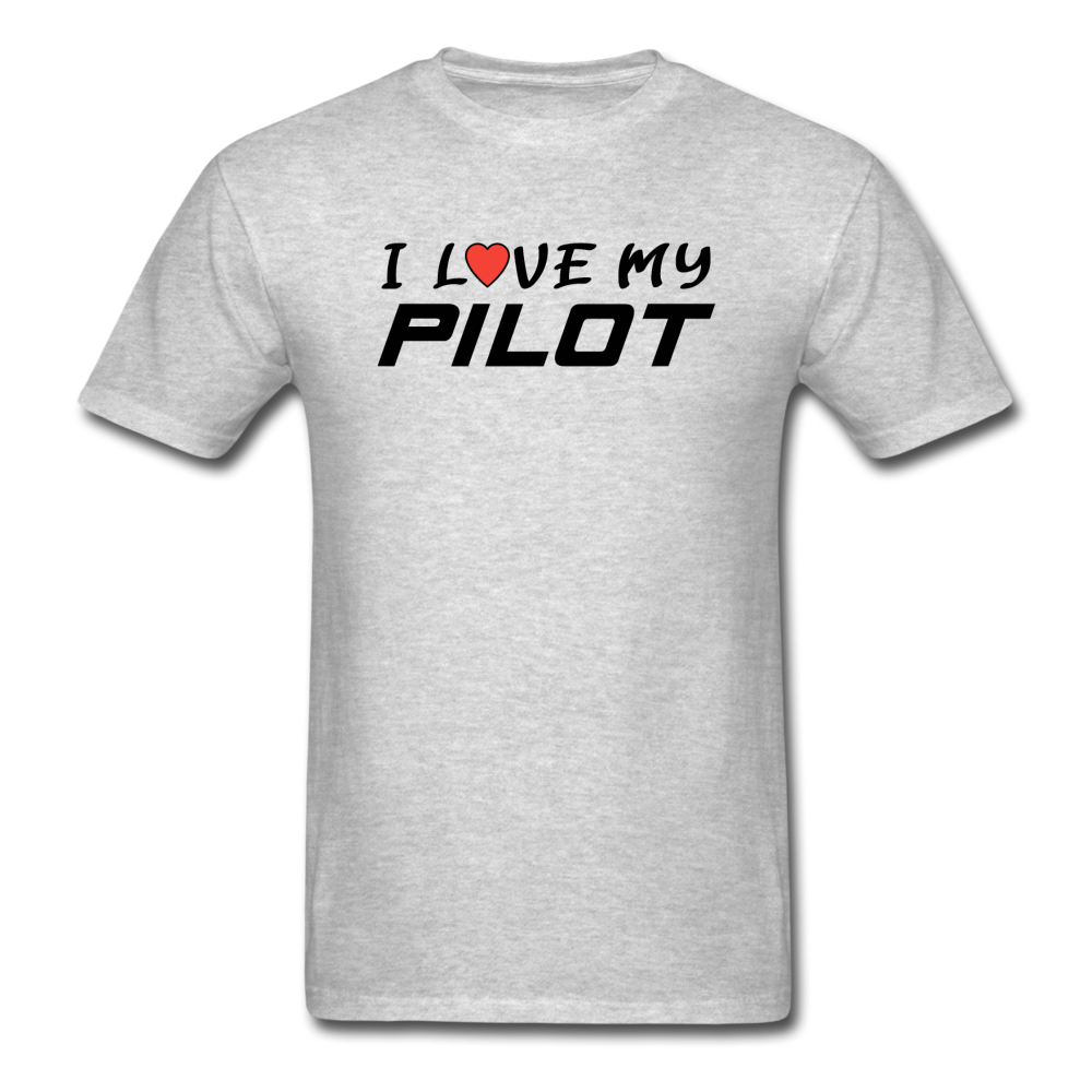 I Love My Pilot v1 - Unisex Classic T-Shirt - heather gray