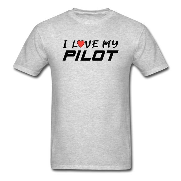 I Love My Pilot v1 - Unisex Classic T-Shirt - heather gray