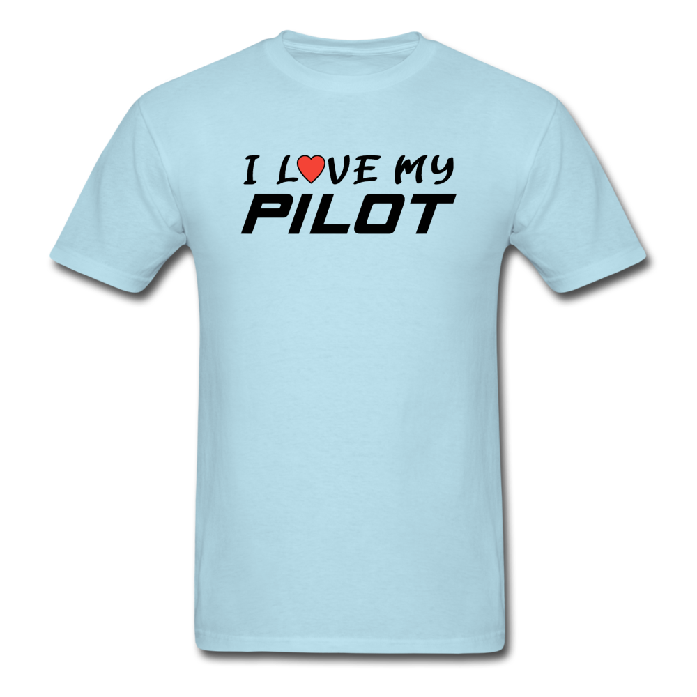 I Love My Pilot v1 - Unisex Classic T-Shirt - powder blue