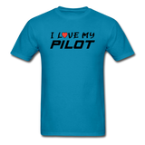 I Love My Pilot v1 - Unisex Classic T-Shirt - turquoise