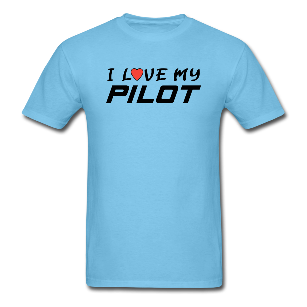 I Love My Pilot v1 - Unisex Classic T-Shirt - aquatic blue