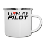 I Love My Pilot v1 - Camper Mug - white