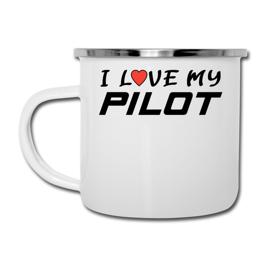 I Love My Pilot v1 - Camper Mug - white