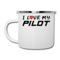 I Love My Pilot v1 - Camper Mug - white