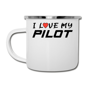 I Love My Pilot v1 - Camper Mug - white